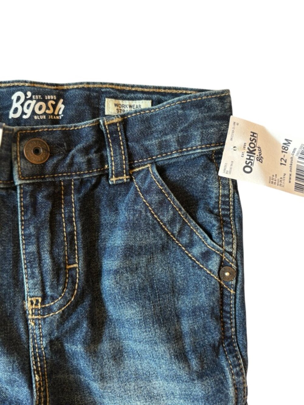 OshKosh 12-18 Months Boys Straight NWT